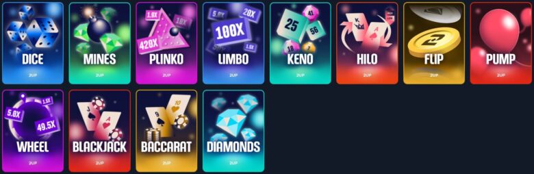 2UP.ioのオリジナルゲーム